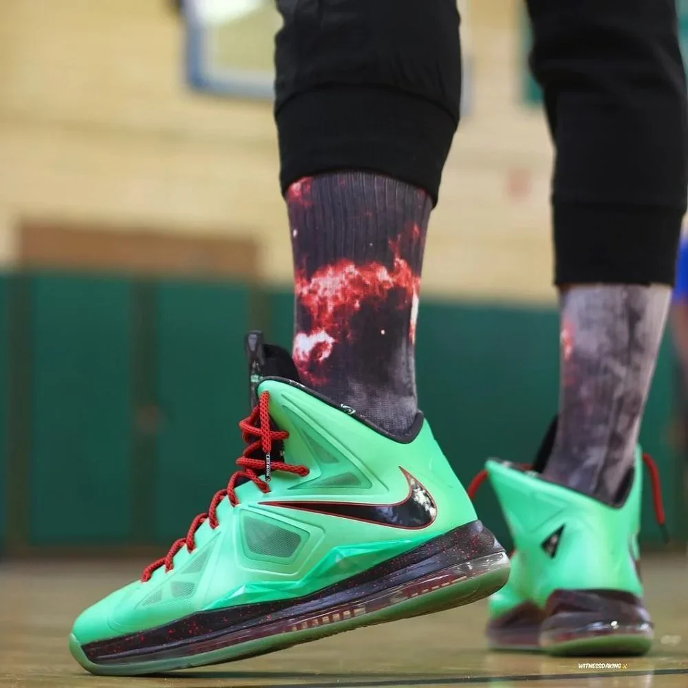 Nike LeBron James 10 Cutting Jade High Top‎ in Green Men Size 8
